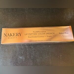 Nakery Beauty PLUMParadise Lip Peptide Color Drench Lipstick & Liner-Naked Rose